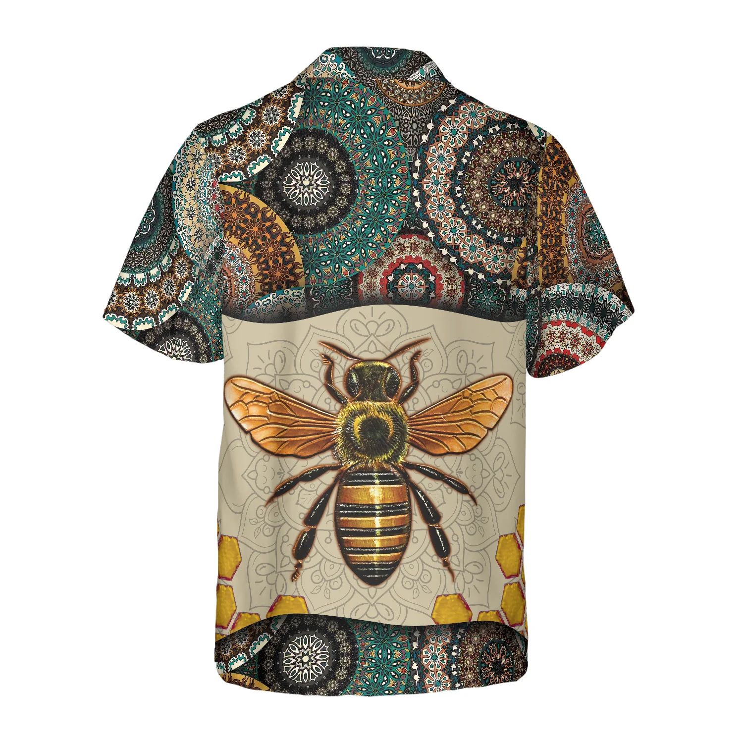 Boho Mandala Bee Hawaiian Shirt Aloha Shirt For Men and Women - HomeFavo