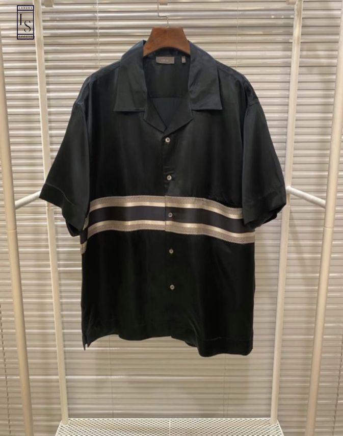 Christian Dior Black Hawaiian Shirt - HomeFavo