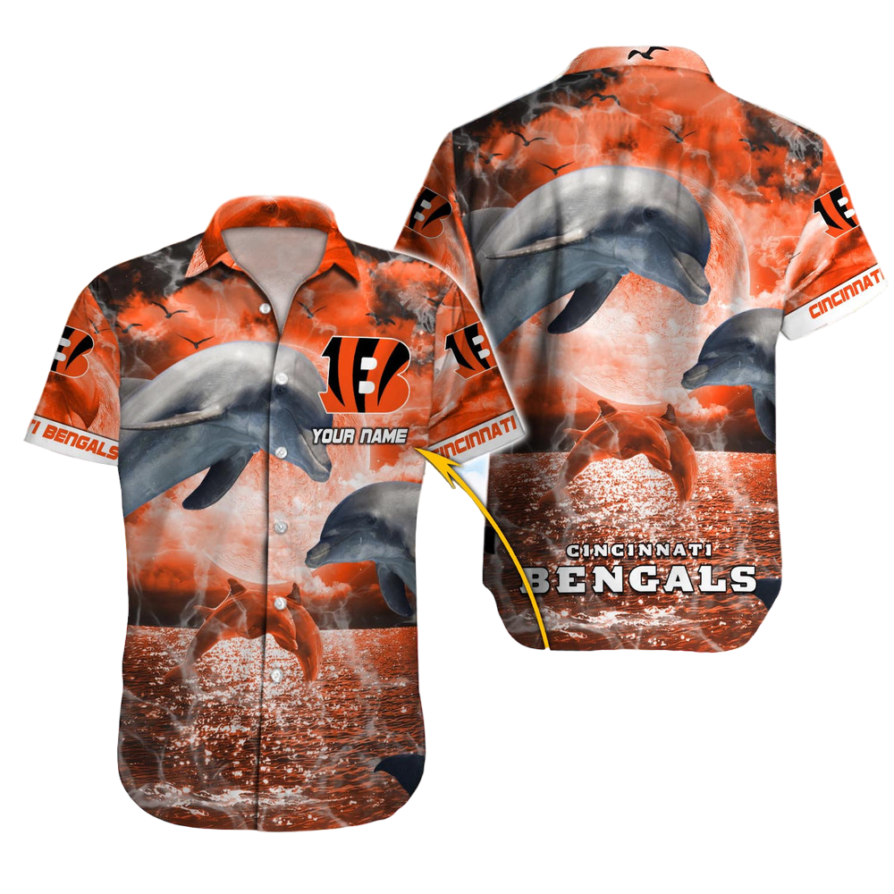 Cincinnati Bengals Hawaiian Shirt NFL Football Custom Hawaiian Shirt For Men Women Kid Gift For Fans 8