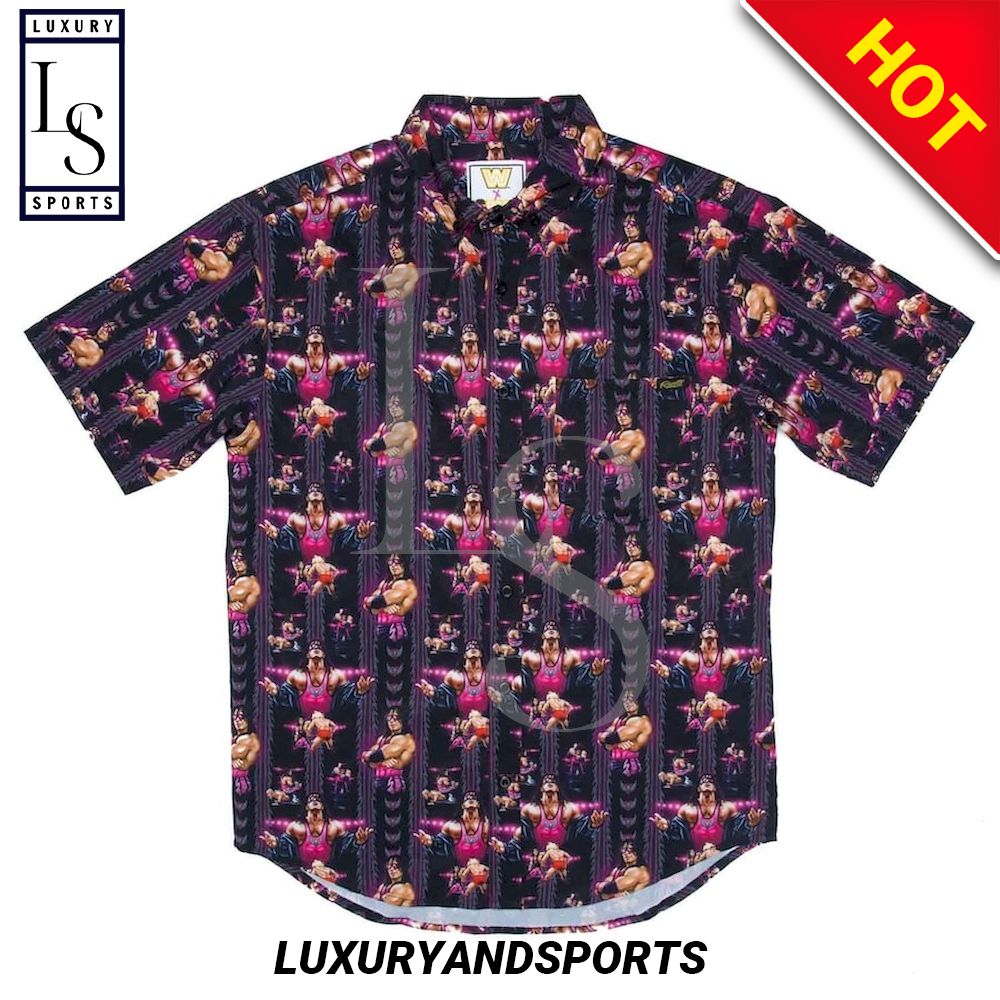 Clothing For Black Bret Hart The Hitman Hawaiian Shirt