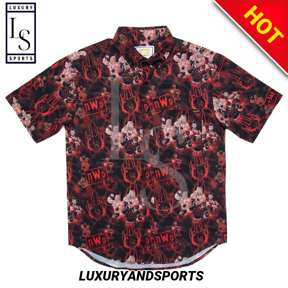 Clothing For nWo Wolfpac Hawaiian Shirt