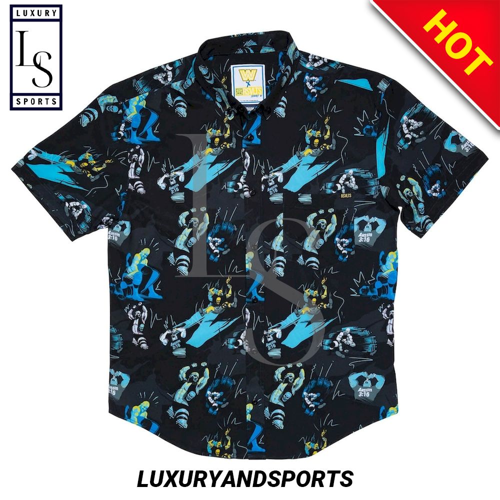 Clothing For Stone Cold Steve Austin 3D Hawaiian Shirt