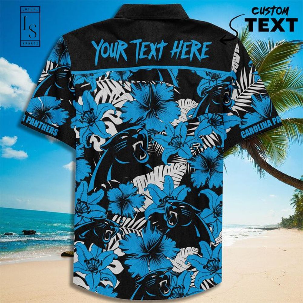 Custom Name Carolina Panthers Hawaiian Shirt - HomeFavo