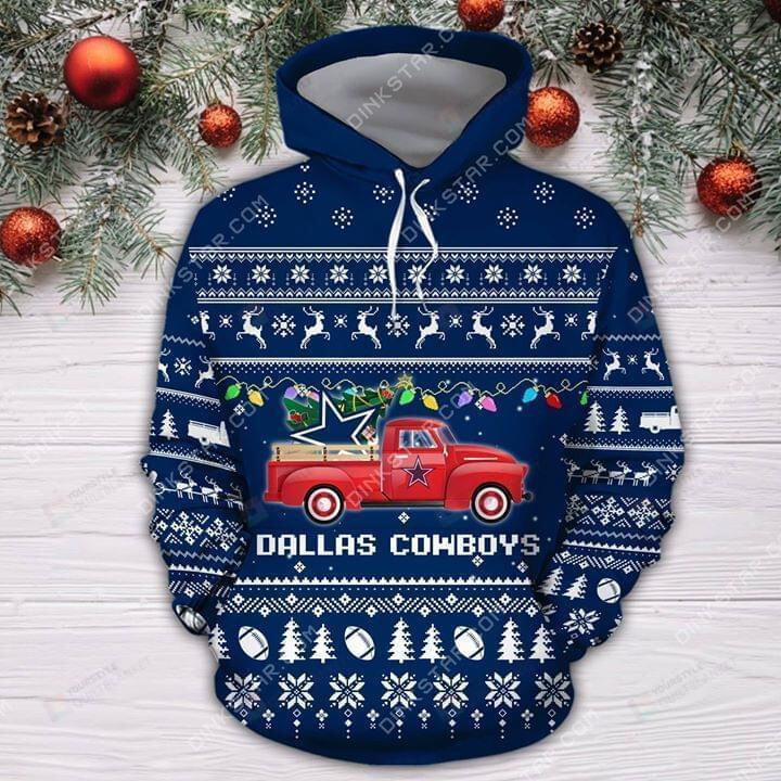 Dallas Cowboys NFL 3D Pullover Hoodie  Zip-up Hoodie HFV048