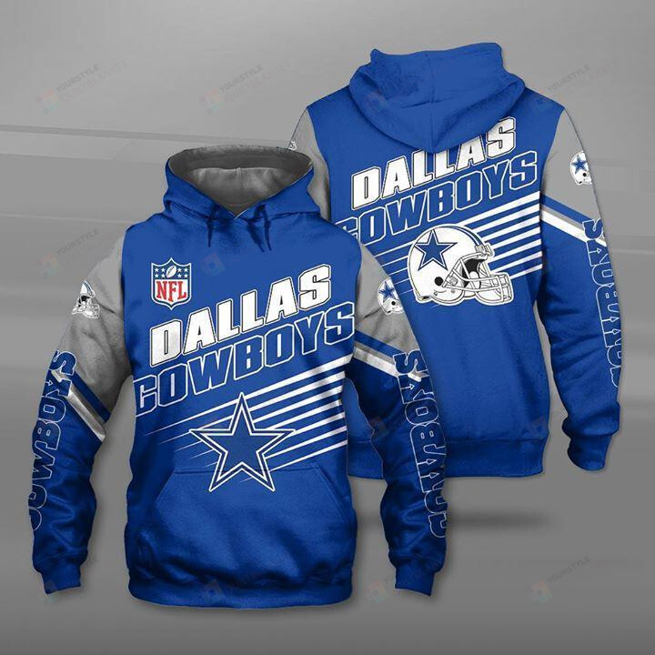 Dallas Cowboys NFL 3D Pullover Hoodie  Zip-up Hoodie HFV054