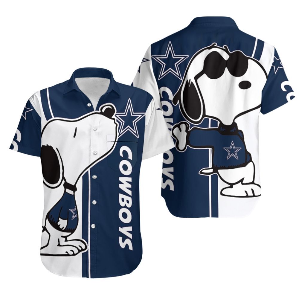 Dallas Cowboys Snoopy Lover 3D Printed Hawaiian Shirt Aloha Shirt For Men Women Kid