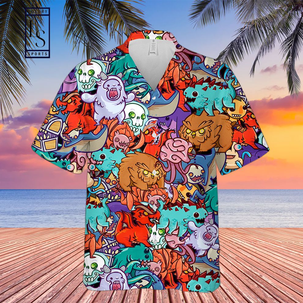 DnD Pattern Hawaiian Shirt - HomeFavo