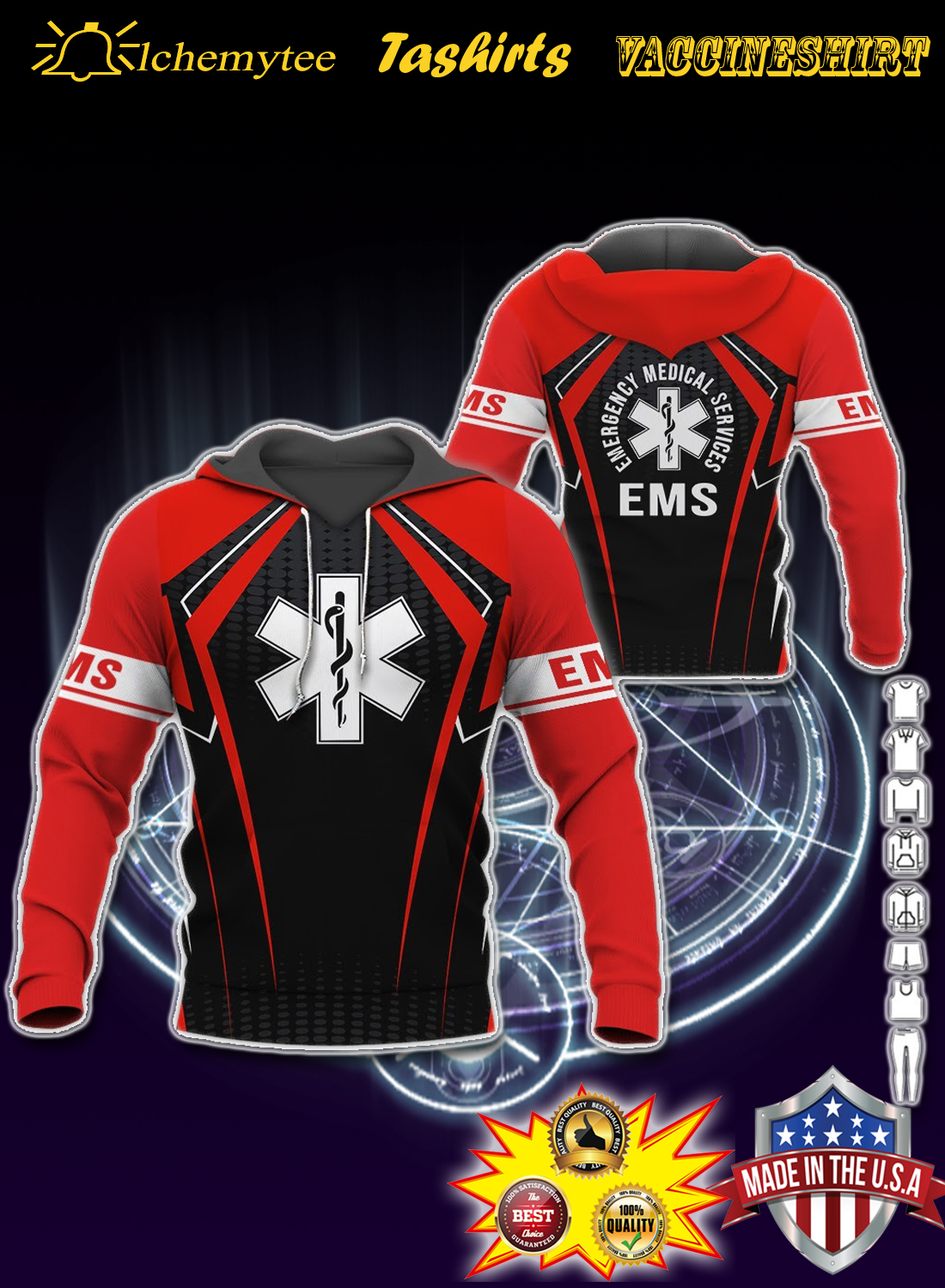 Esm Emergency Mediccal Services 3D Hoodie And Shirt 230421