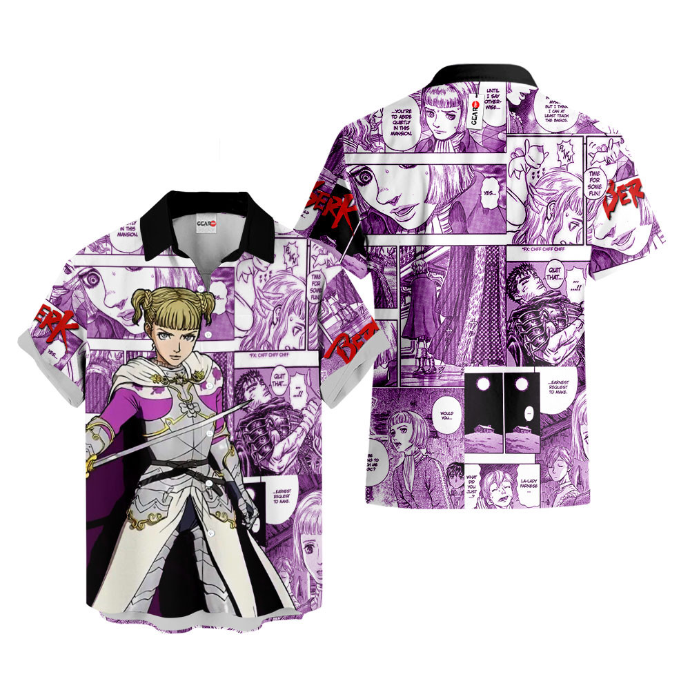 Farnese de Vandimion Hawaiian Shirts Berserk Custom Anime Clothes For Men Women Kid