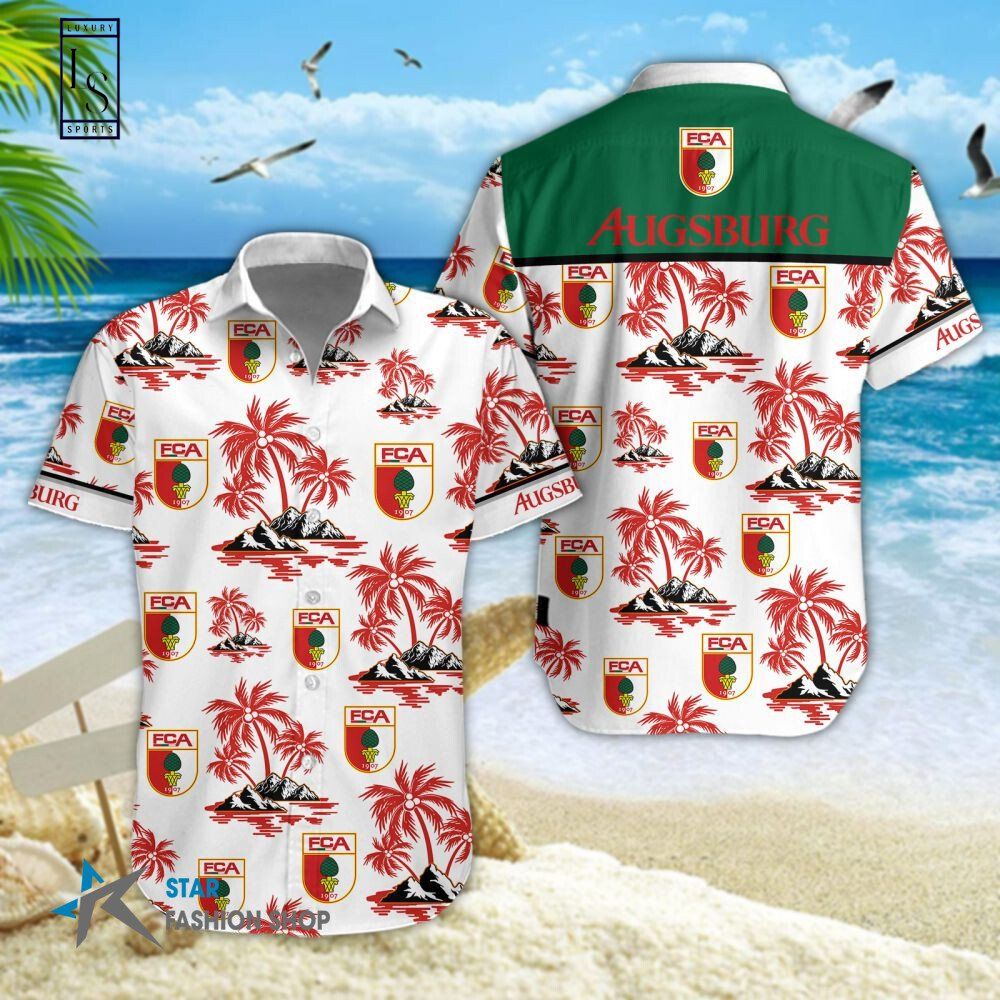 FC Augsburg 3D Hawaiian Shirt