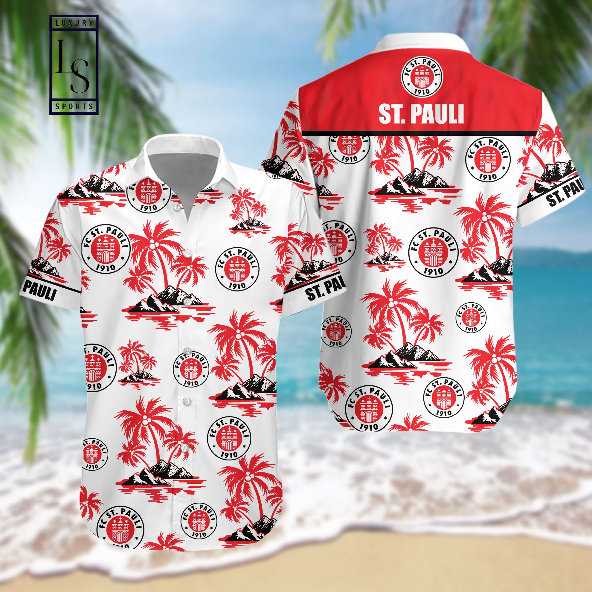 FC St. Pauli Hawaiian Shirt