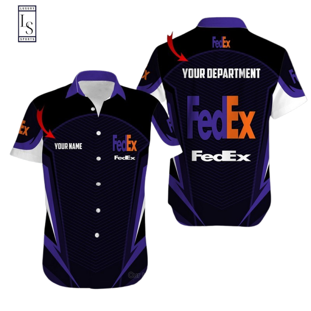 FedEx Company Custom Name Unisex Hawaiian Shirt