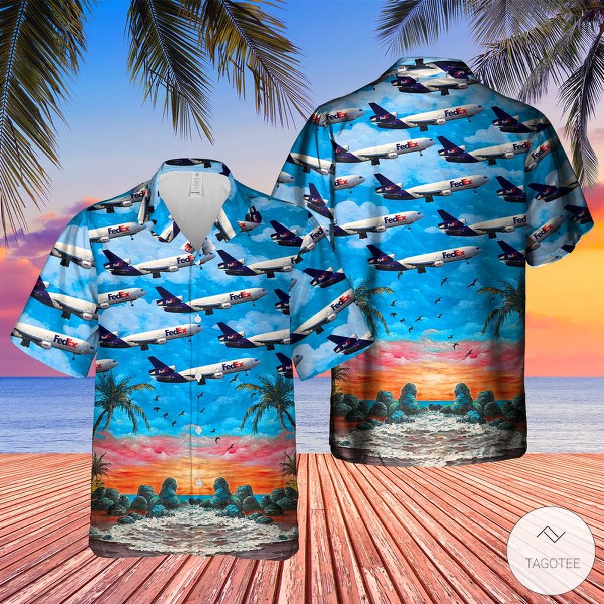 Fedex Express Mcdonnell Douglas (Boeing) Md 10 30F Hawaiian Shirt