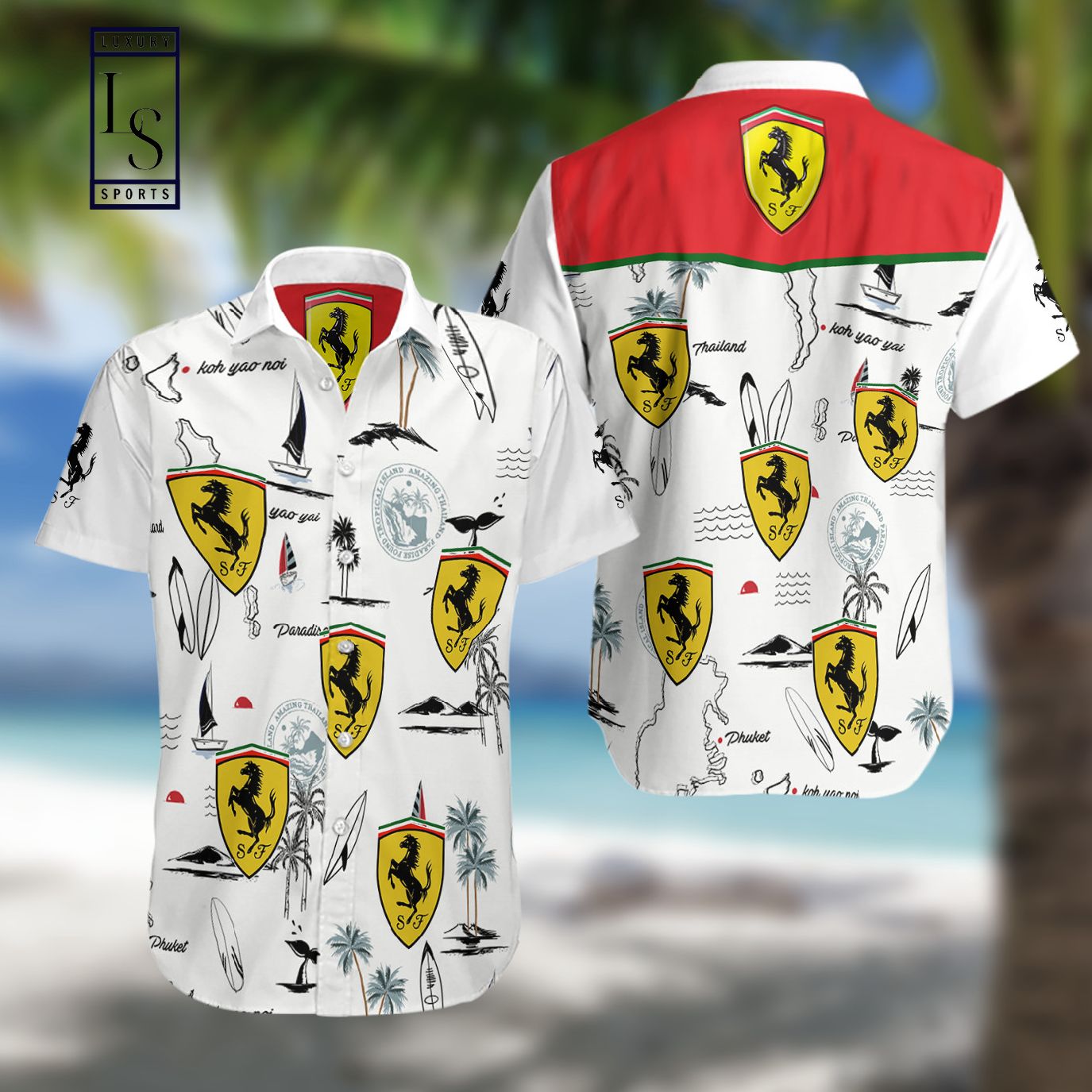 Ferrari F1 Summer Hawaiian Shirt