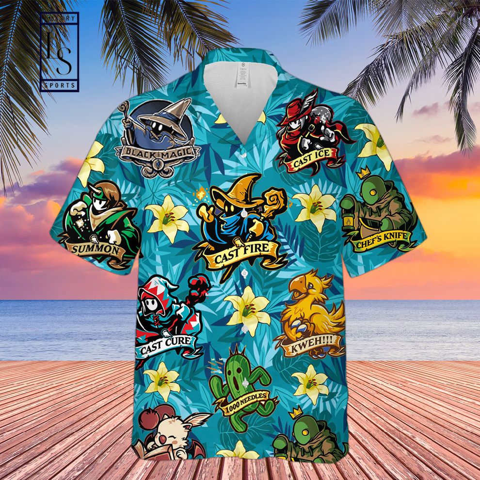 Final Fantasy Anime Hawaiian Shirt