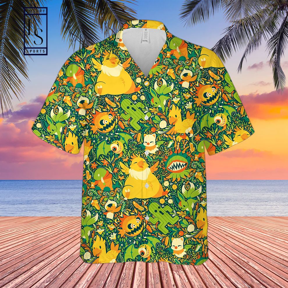 Final Fantasy Pattern Hawaiian Shirt