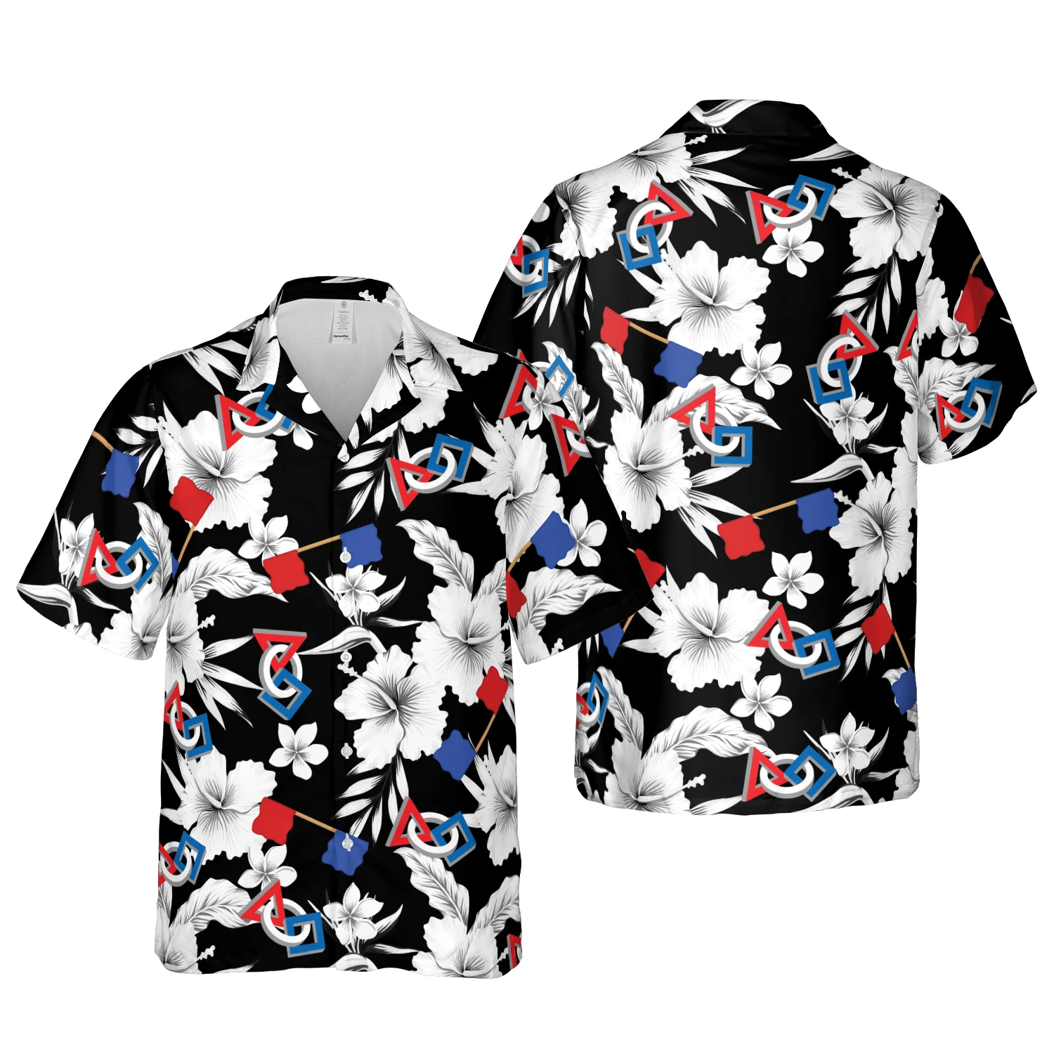 First Geometry Logo Hawaiian Shirt Aloha Shirt For Men and Women