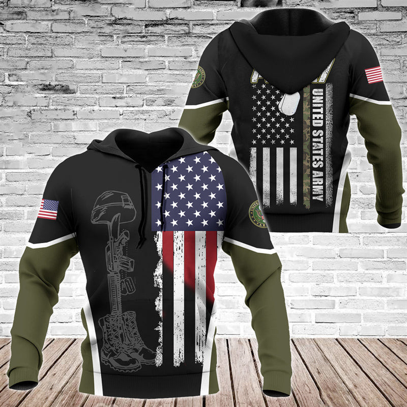 Flag US Army Hoodie - HomeFavo