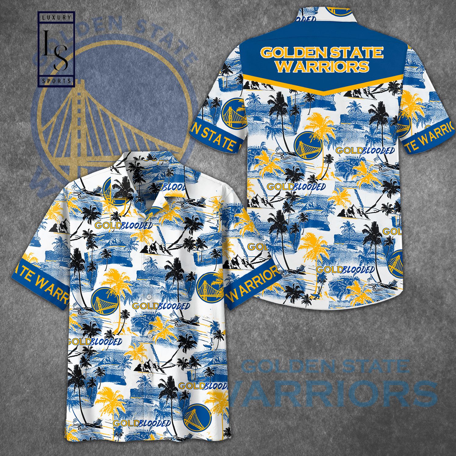 Golden State Warriors Blooded Hawaiian Shirt