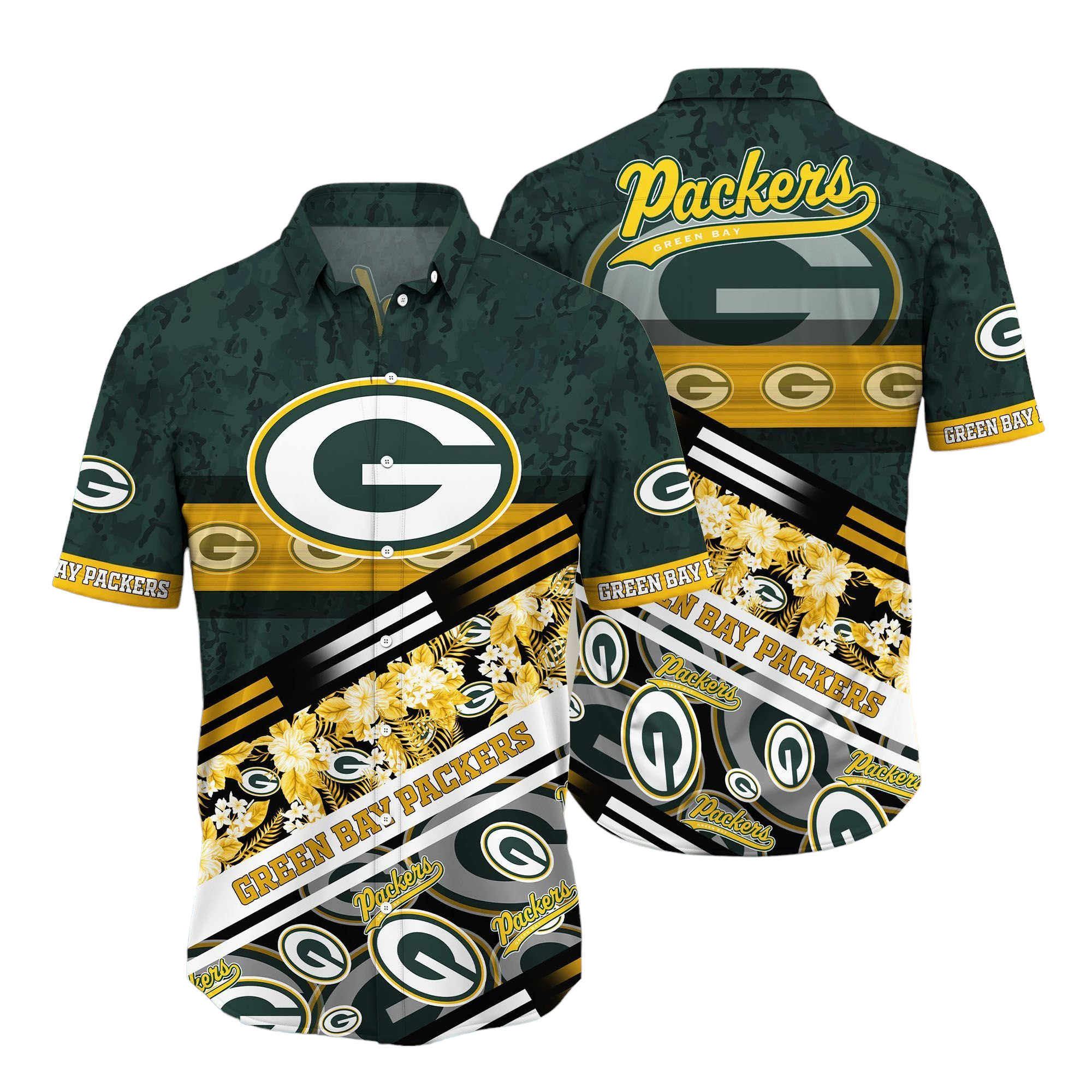 green bay packers Hawaiian Shirt Aloha Shirt For Men Women Kid