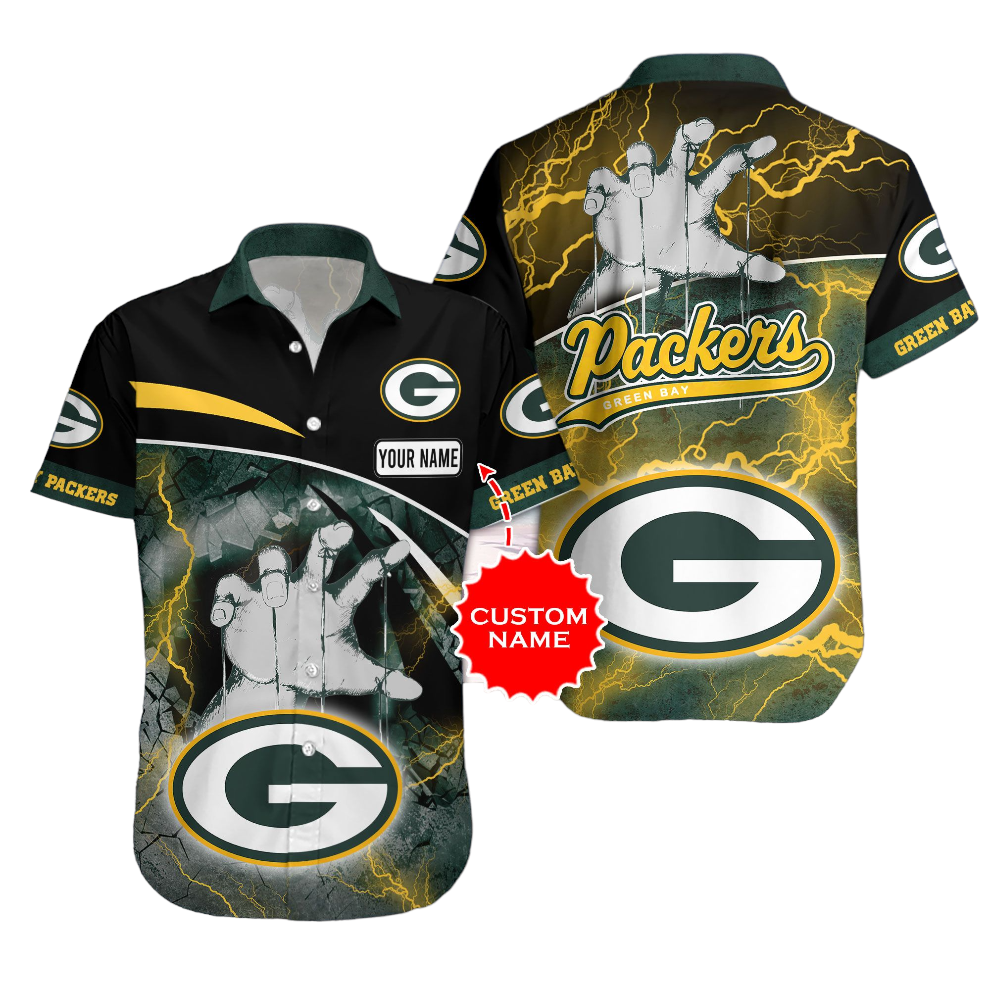 green bay packers nfl Hawaiian Shirt Aloha Shirt For Men Women Kid