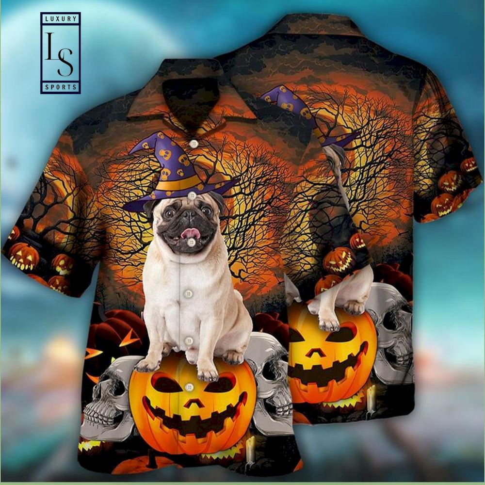 Halloween Pug My Lovely Dog Hawaiian Shirt