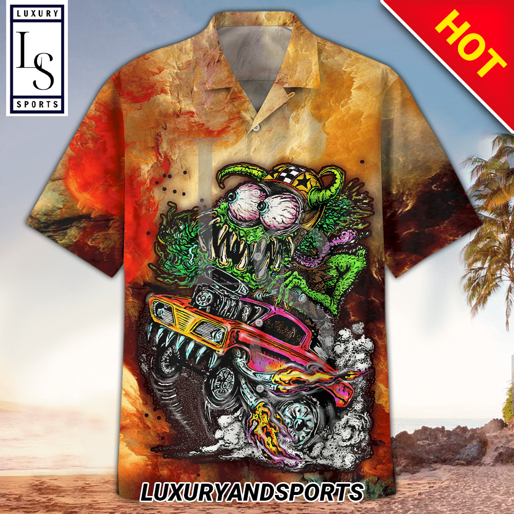 Hot Rod 3D Hawaiian Shirt