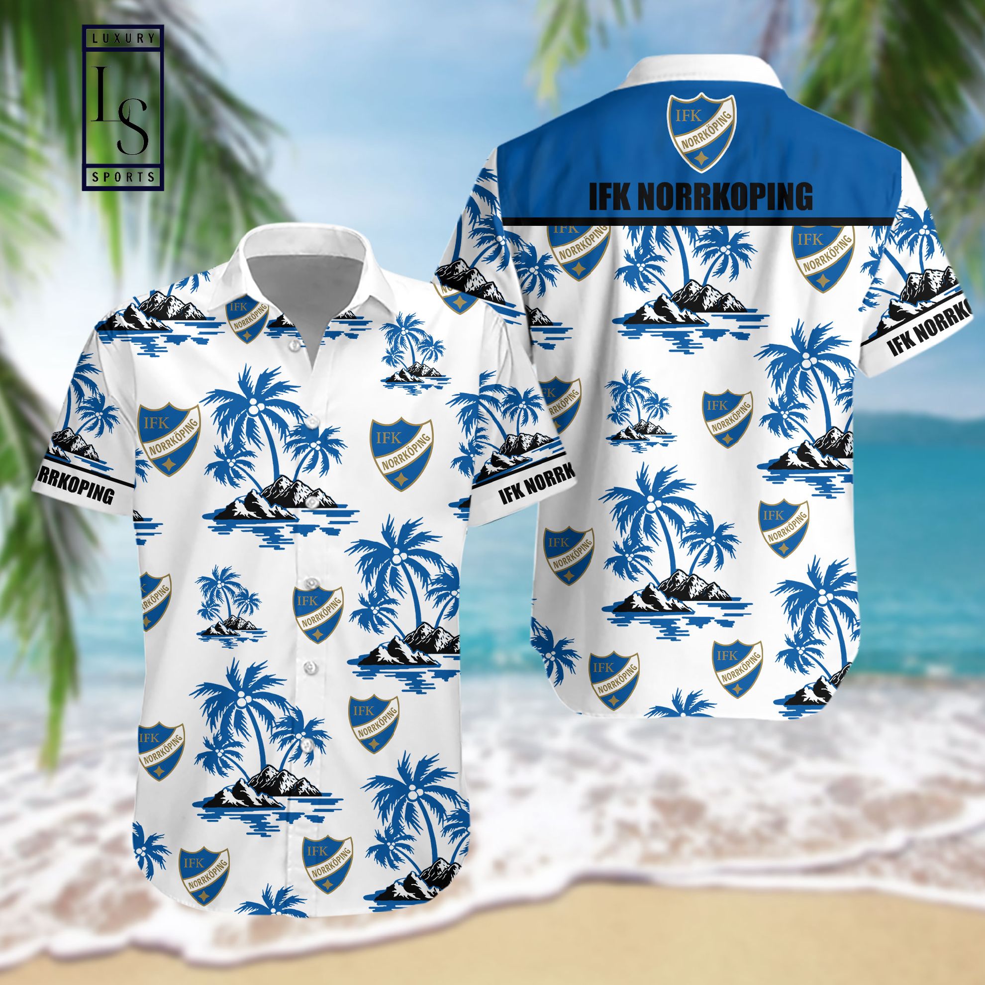 IFK Norrkoping Hawaiian Shirt - HomeFavo