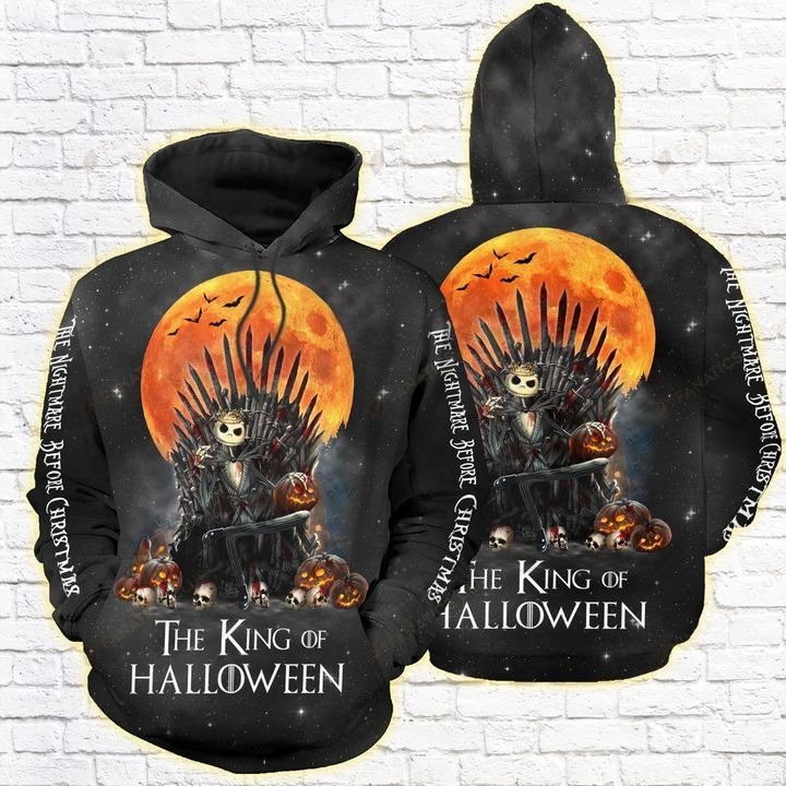 Jack Skellington The King Of Halloween 3D All Over Print Hoodie And Shirt 290920