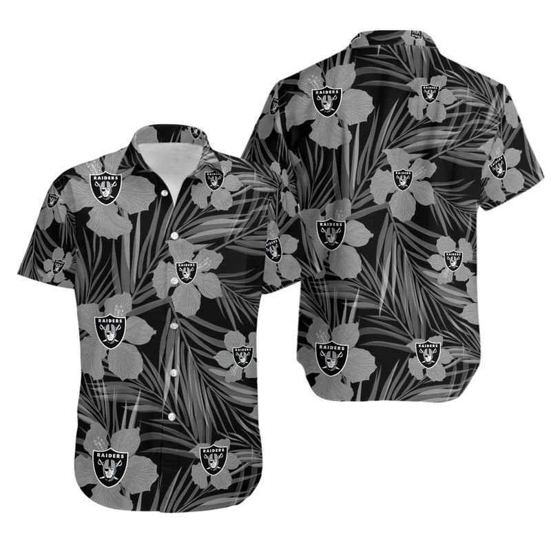 Las Vegas Raiders 2 Flower Hawaii Shirt For Men Women Kid - HomeFavo