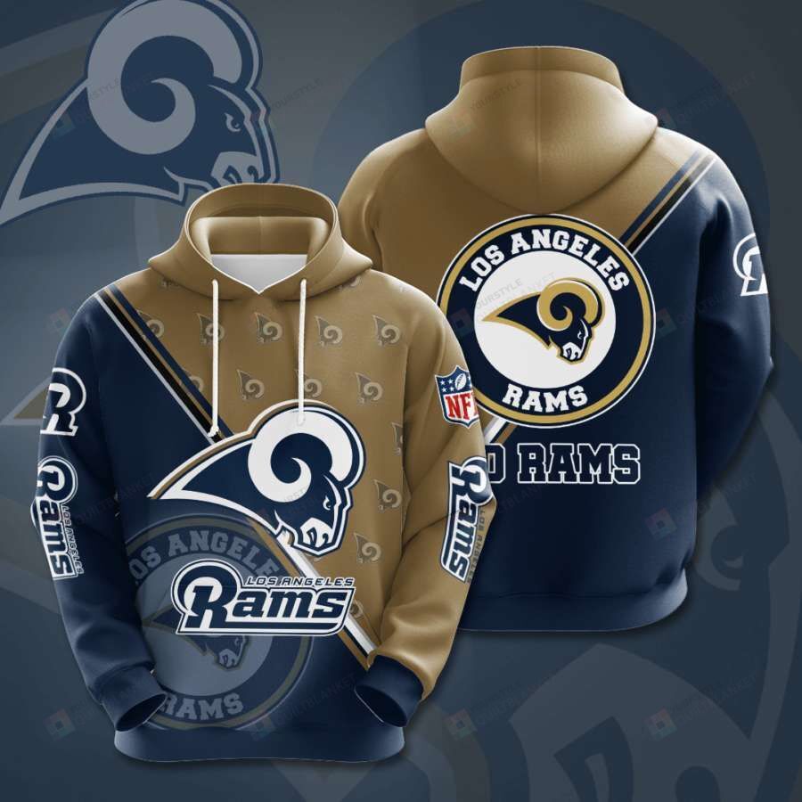 Los Angeles Rams 3D Pullover Hoodie  Zip-up Hoodie HFV11