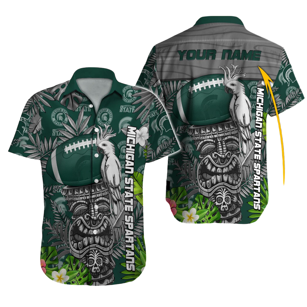 Michigan State Spartans NCAA Hawaiian Shirt and Short - HomeFavo