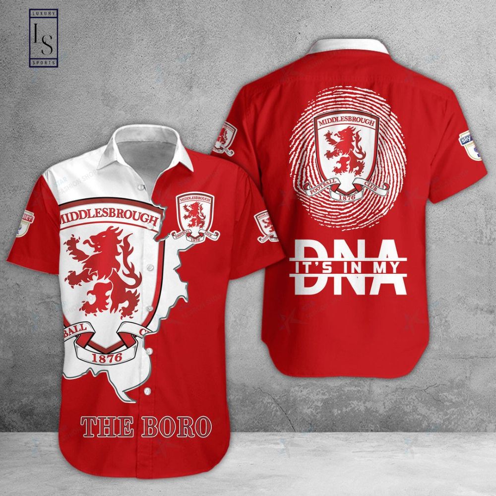 Middlesbrough FC Is My DNA Hawaiian Shirt