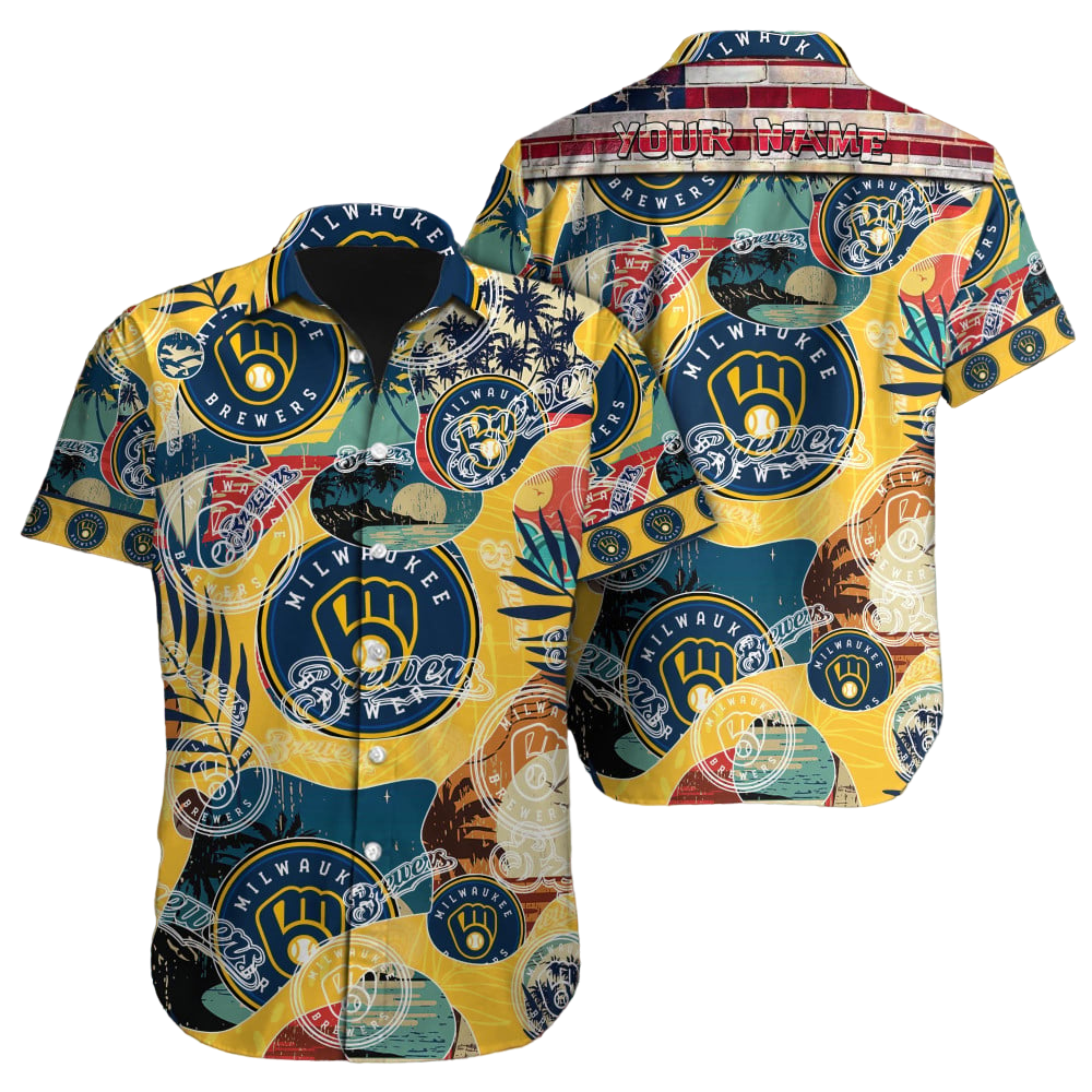 Milwaukee Brewers MLB Custom Hawaiian shirt For Men Women Kid Gift for