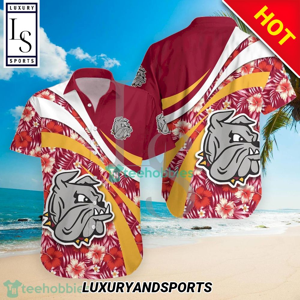 Minnesota-Duluth Bulldogs NCAA Hibiscus Tropical Flower Hawaiian Shirt