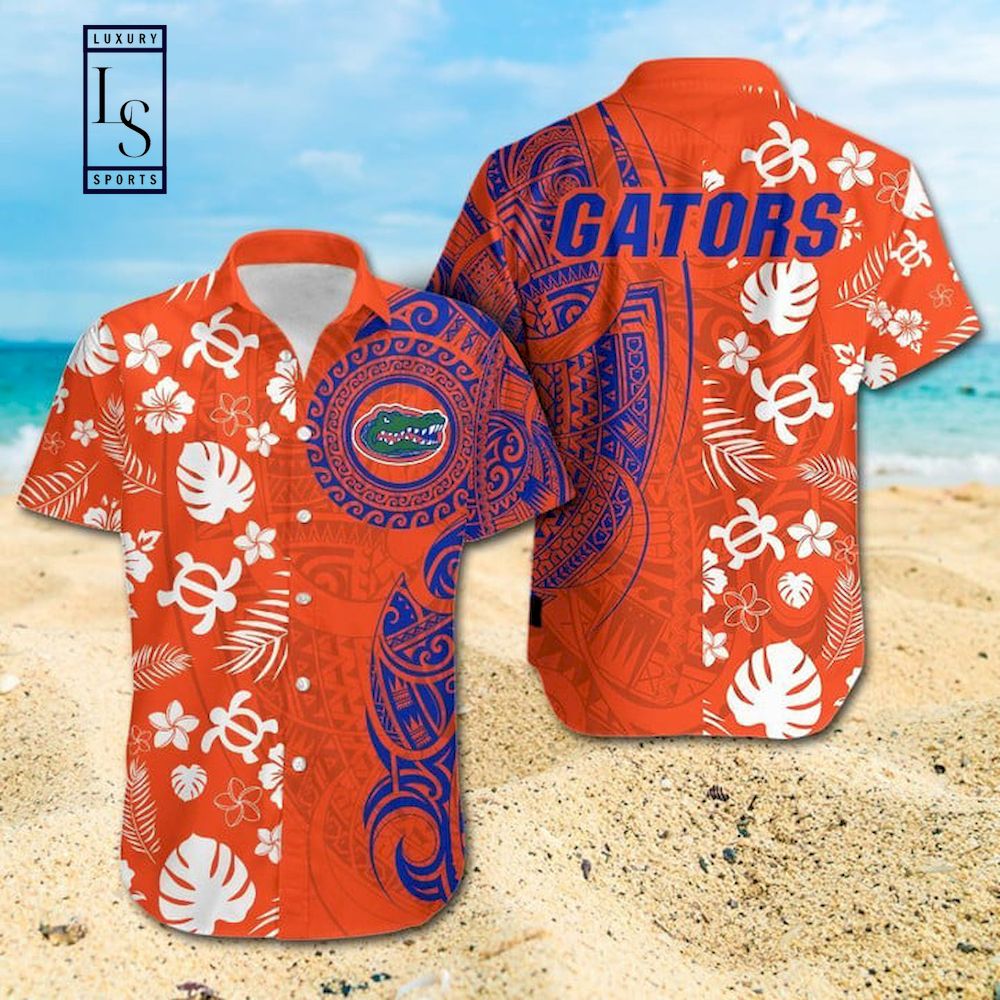 NCAA Florida Gators Samoan Print Hawaiian Shirt