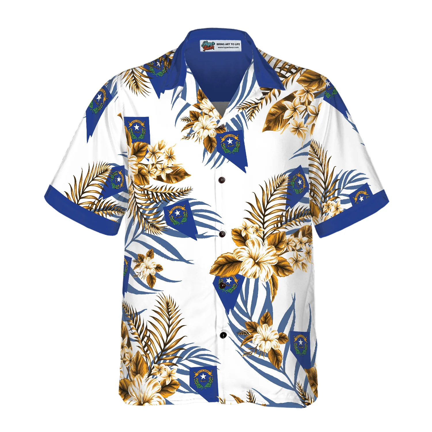 Nevada Proud Hawaiian Shirt Aloha Shirt For Men and Women - HomeFavo