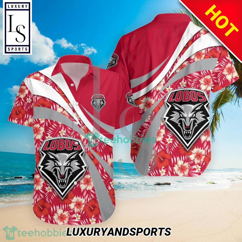 New Mexico Lobos NCAA Hibiscus Tropical Flower Hawaiian Shirt