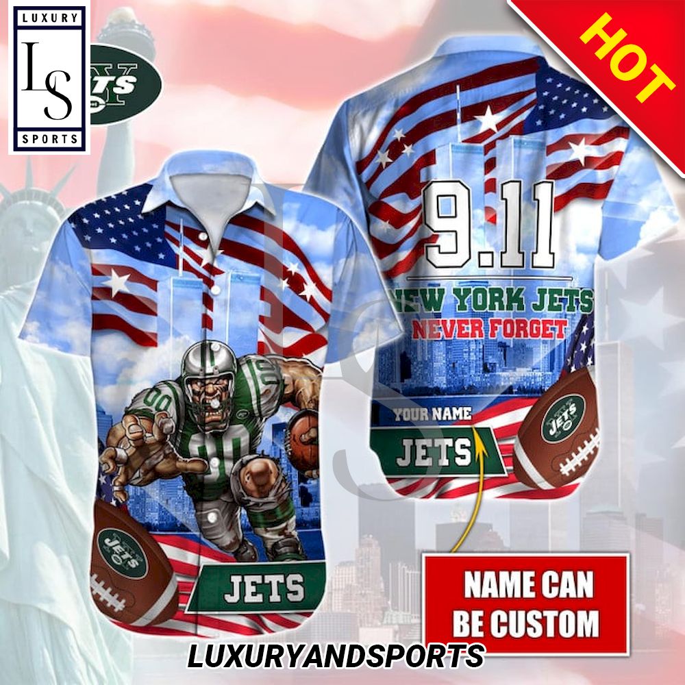 New Yor Jets Never Forget 911 Hawaiian Shirt