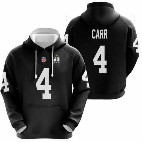 NFL Fan Carr Number 4 Oakland Raiders 3D Pullover Hoodie Zip-up Hoodie ...