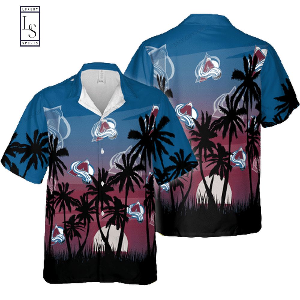 NHL Tropical Avalanche Hawaiian Shirt - HomeFavo