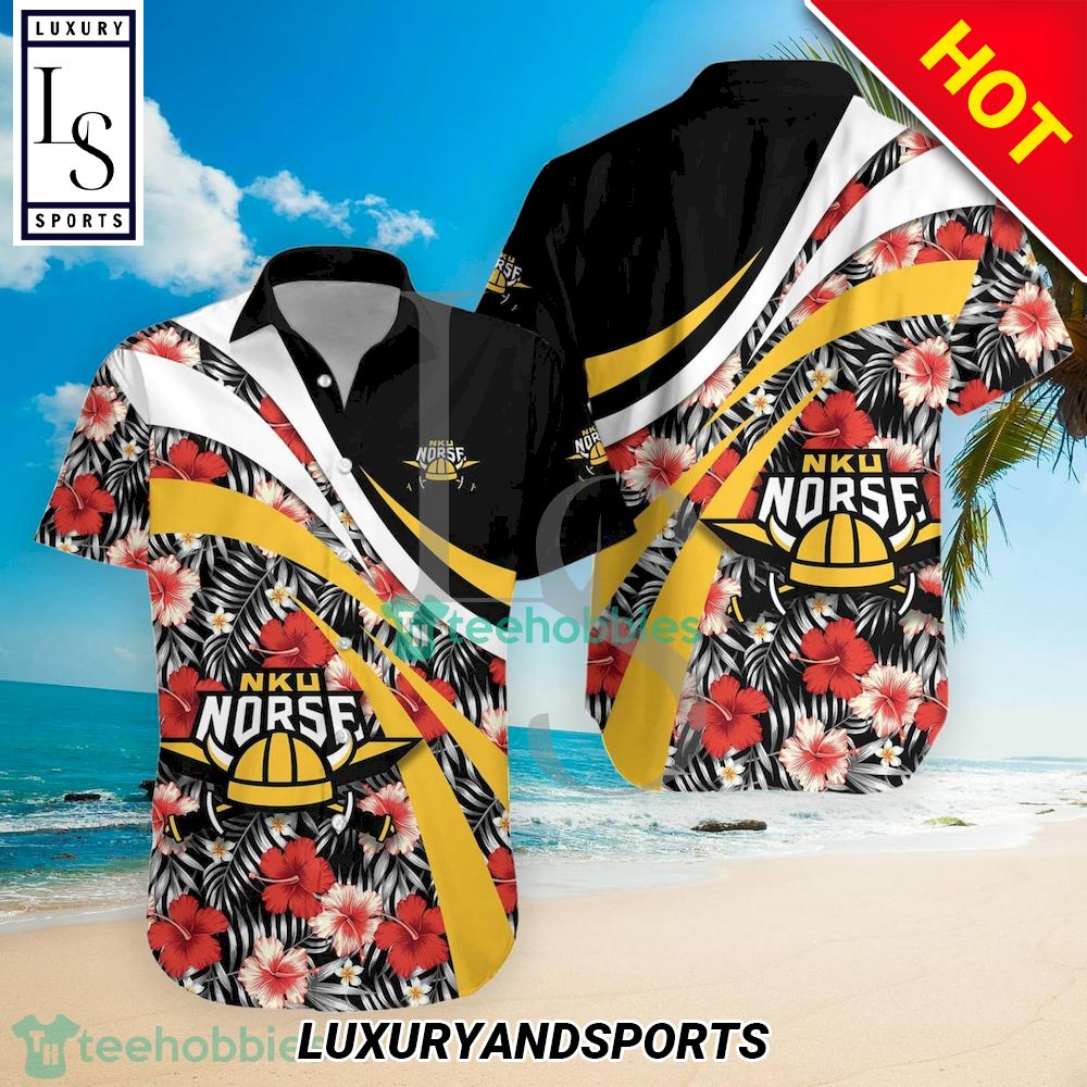 Northern Kentucky Norse NCAA Hibiscus Tropical Flower Hawaiian Shirt