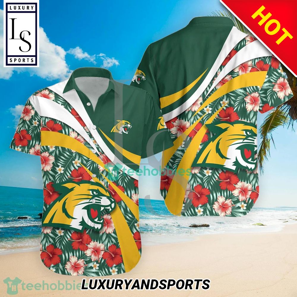 Northern Michigan Wildcats NCAA Hibiscus Tropical Flower Hawaiian Shirt