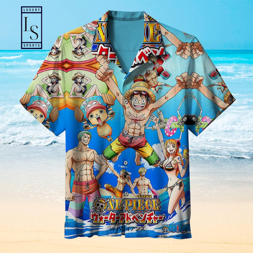 One Piece Beach Party Hawaiian Shirt - HomeFavo