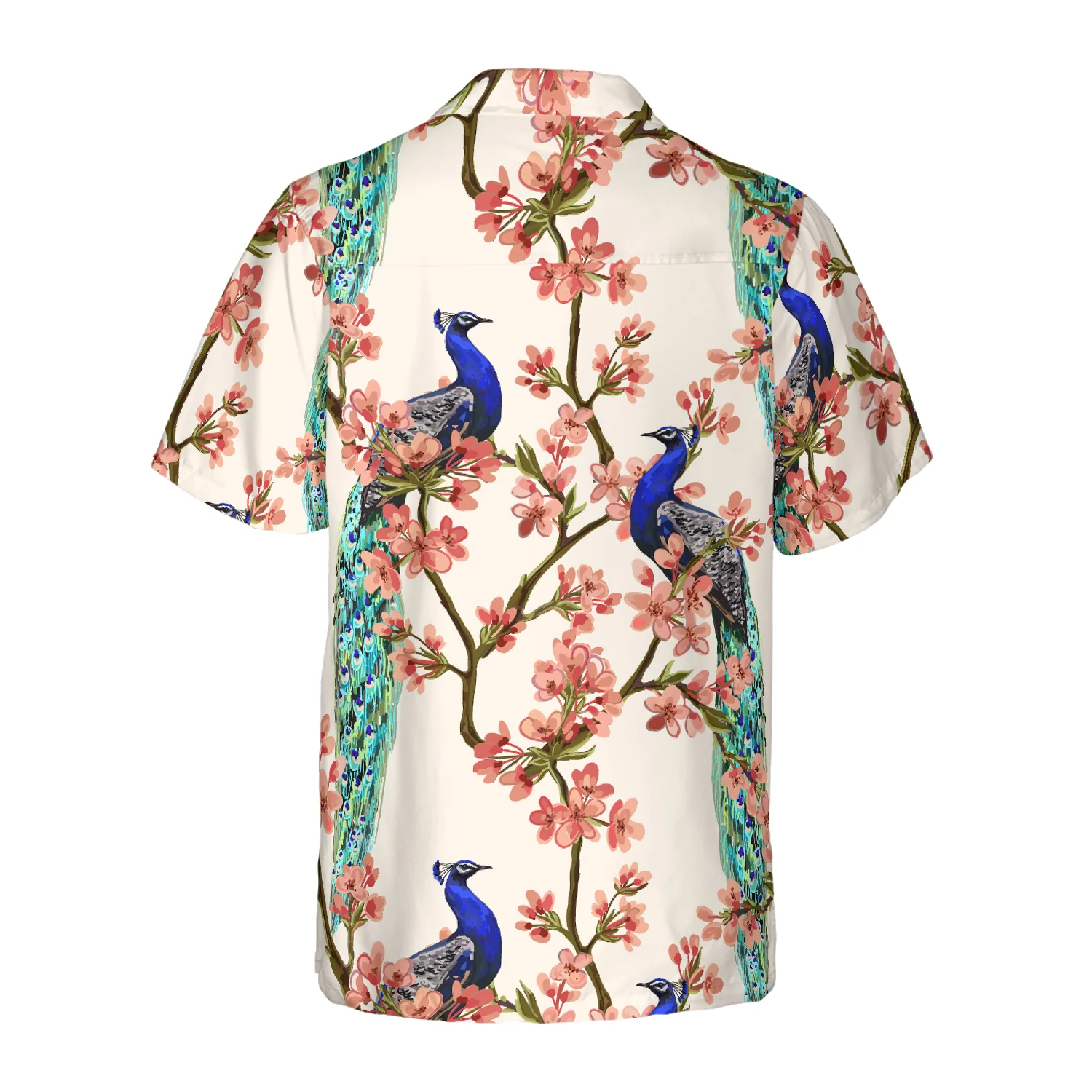 Oriental Peacock Hawaiian Shirt Aloha Shirt For Men and Women - HomeFavo