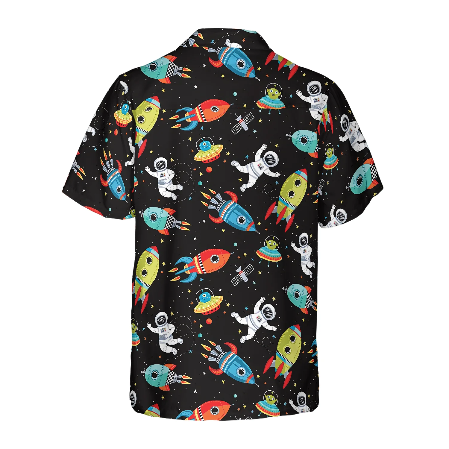 Outer Space Astronaut Cute Hawaiian Shirt Aloha Shirt For Men and Women ...