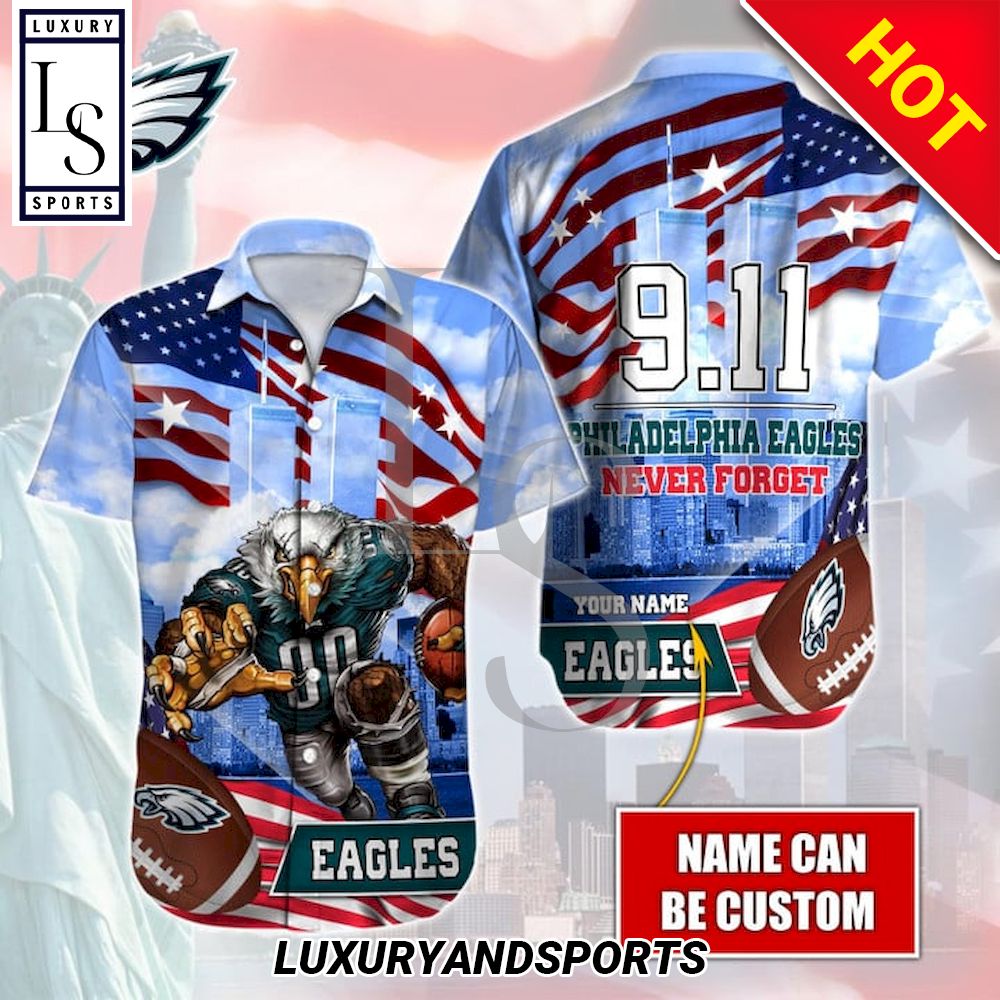 Philadelphia Eagles Never Forget 911 Hawaiian Shirt