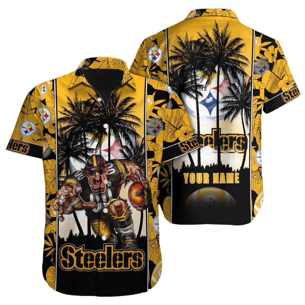 Pittsburgh Steelers Hawaiian Shirt NFL Football Custom Hawaiian Shirt For Men Women Kid Gift For Fans