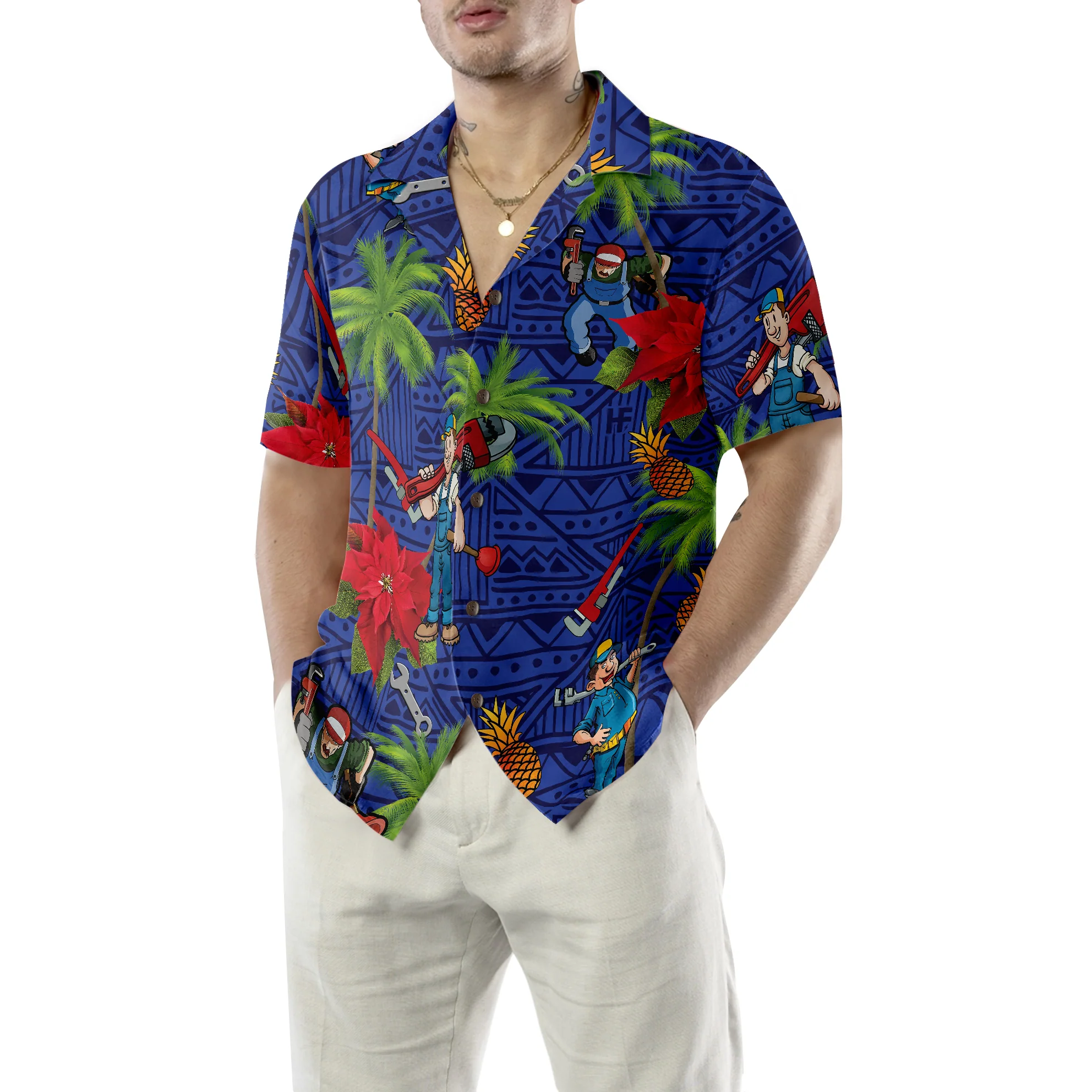 Plumber Proud Hawaiian Shirt Aloha Shirt For Men and Women - HomeFavo