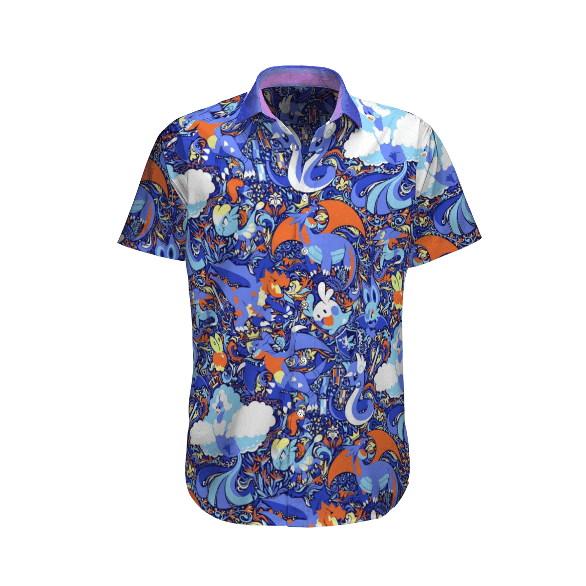 Pokemon Purple Color Hawaii Shirt Aloha Shirt For Men Women Kid - HomeFavo